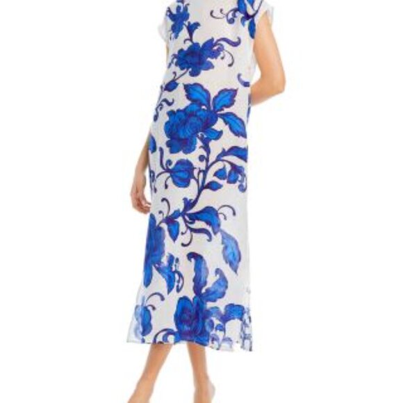 JOHNNY WAS Camilla Blue Floral Dress - Picture 13 of 16